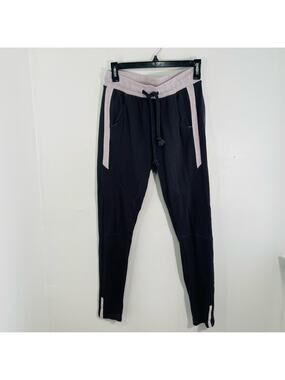Grey State Gunmetal Gray & Lavender Purple Drawstring Waist Jogger Pants Small 1